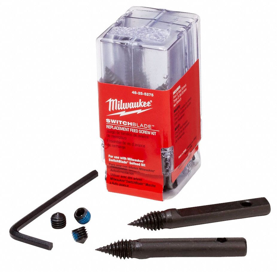 MILWAUKEE 5PC. Switchblade Wood Drilling Bit Set, 1 3/8 in, 1 1/2 in